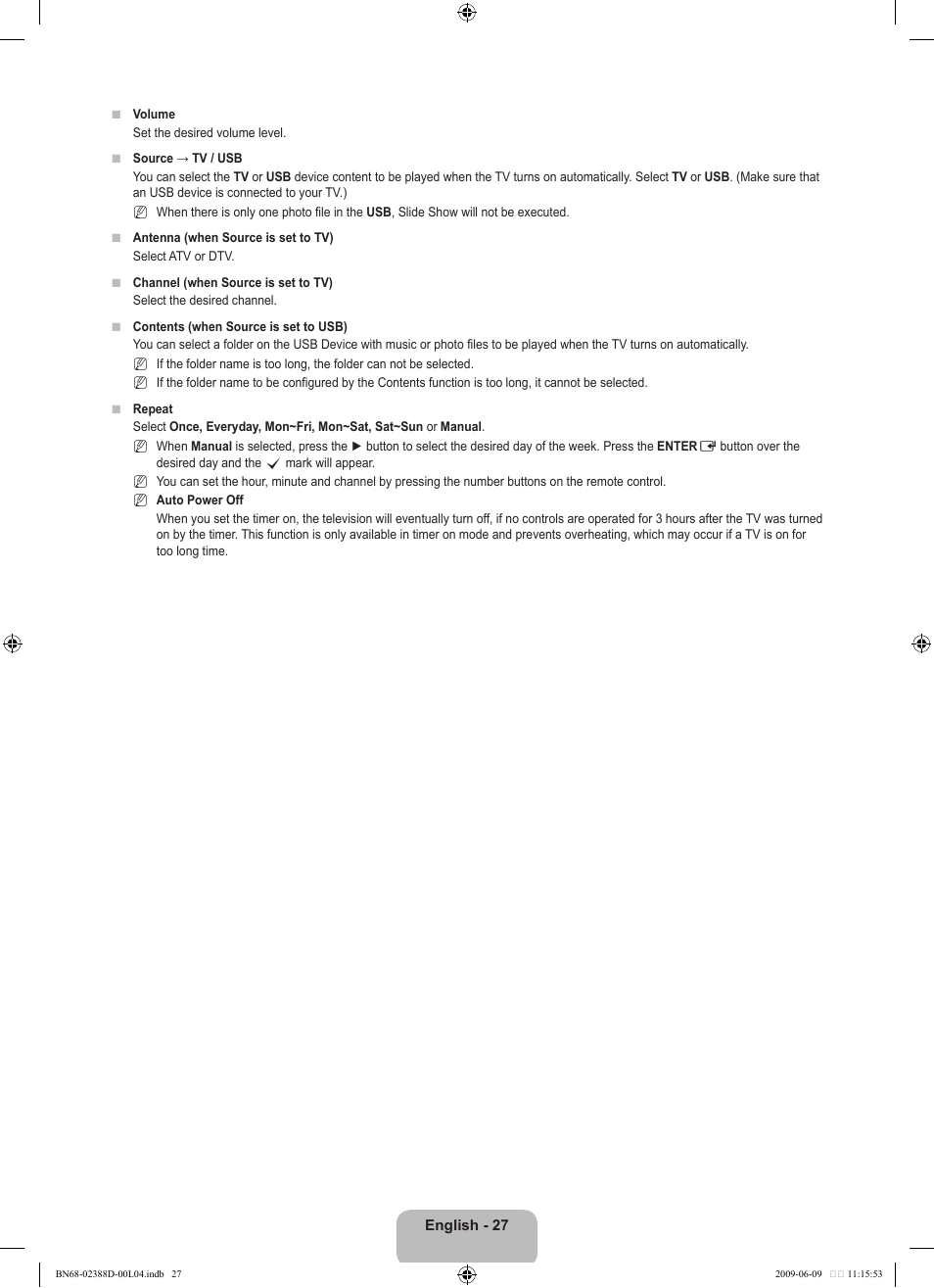 Samsung UE37B6000VP User Manual | Page 29 / 223
