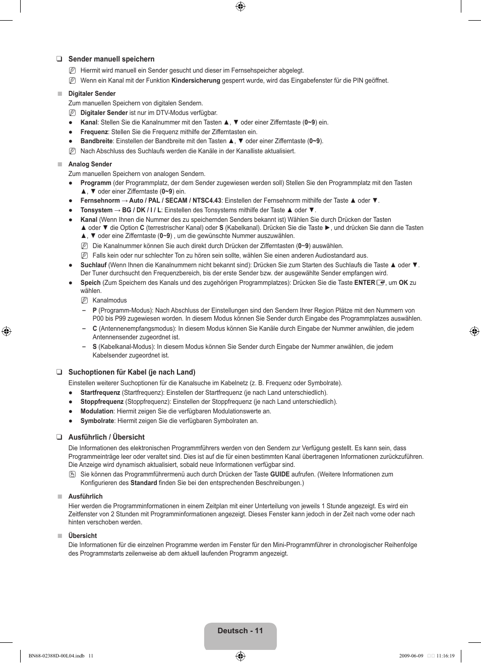 Samsung UE37B6000VP User Manual | Page 76 / 223