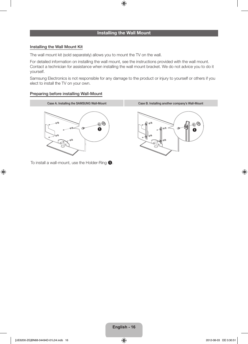 Samsung UE32ES6200S User Manual | Page 16 / 90