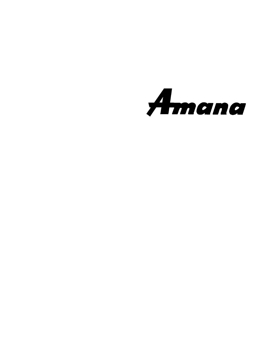 Amana CE76T User Manual | 20 pages