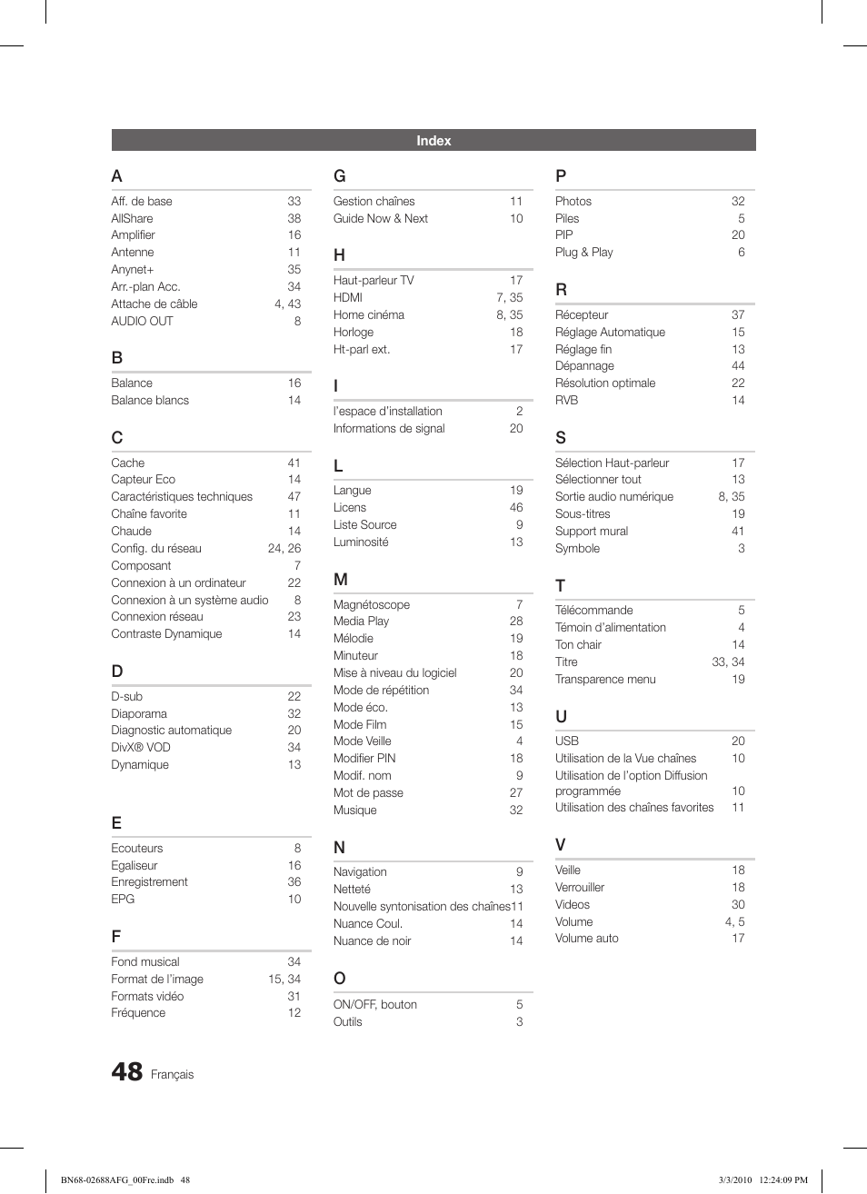 Samsung LE46C550J1W User Manual | Page 96 / 193