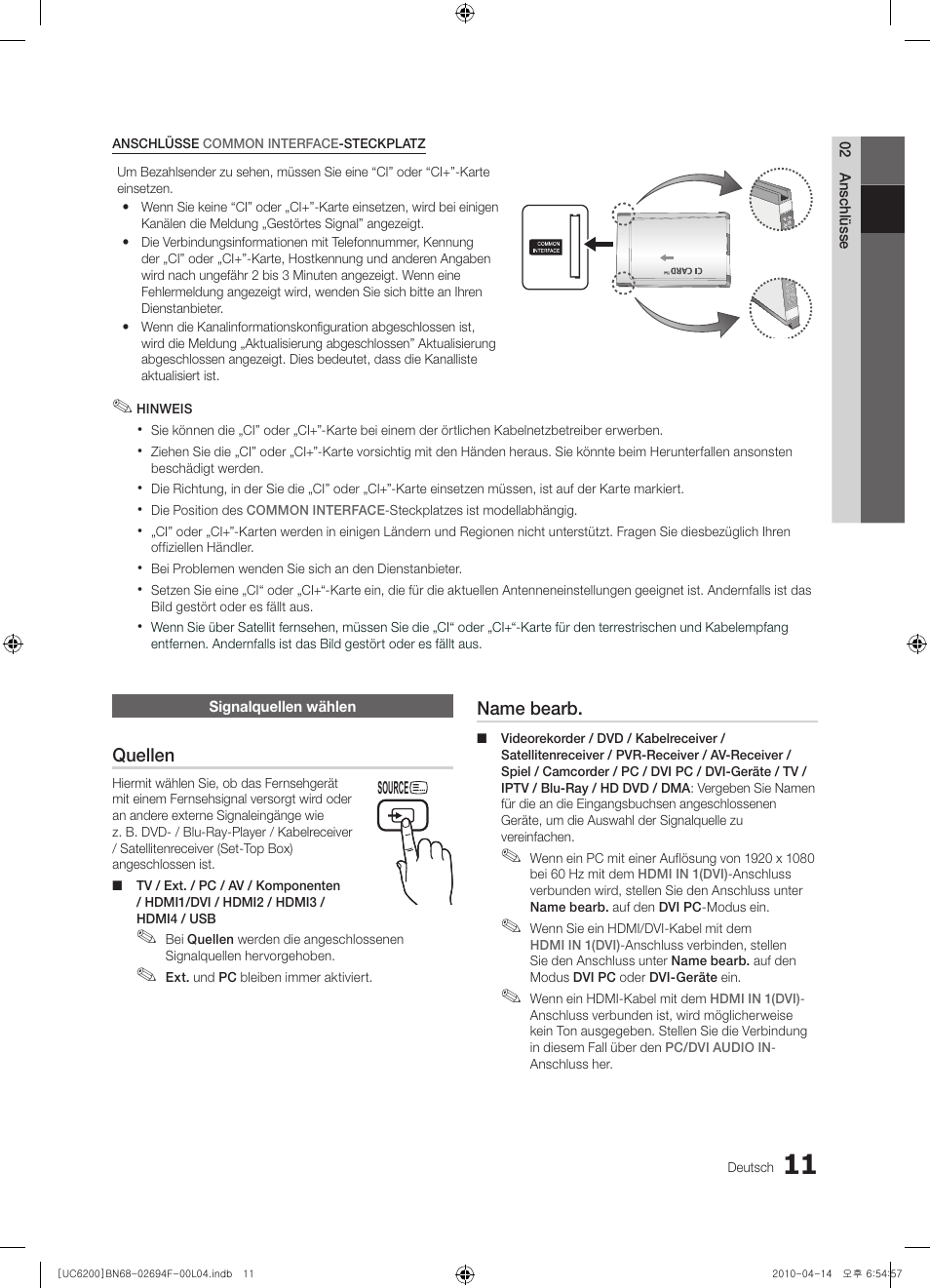 Samsung UE32C6200RS User Manual | Page 69 / 232