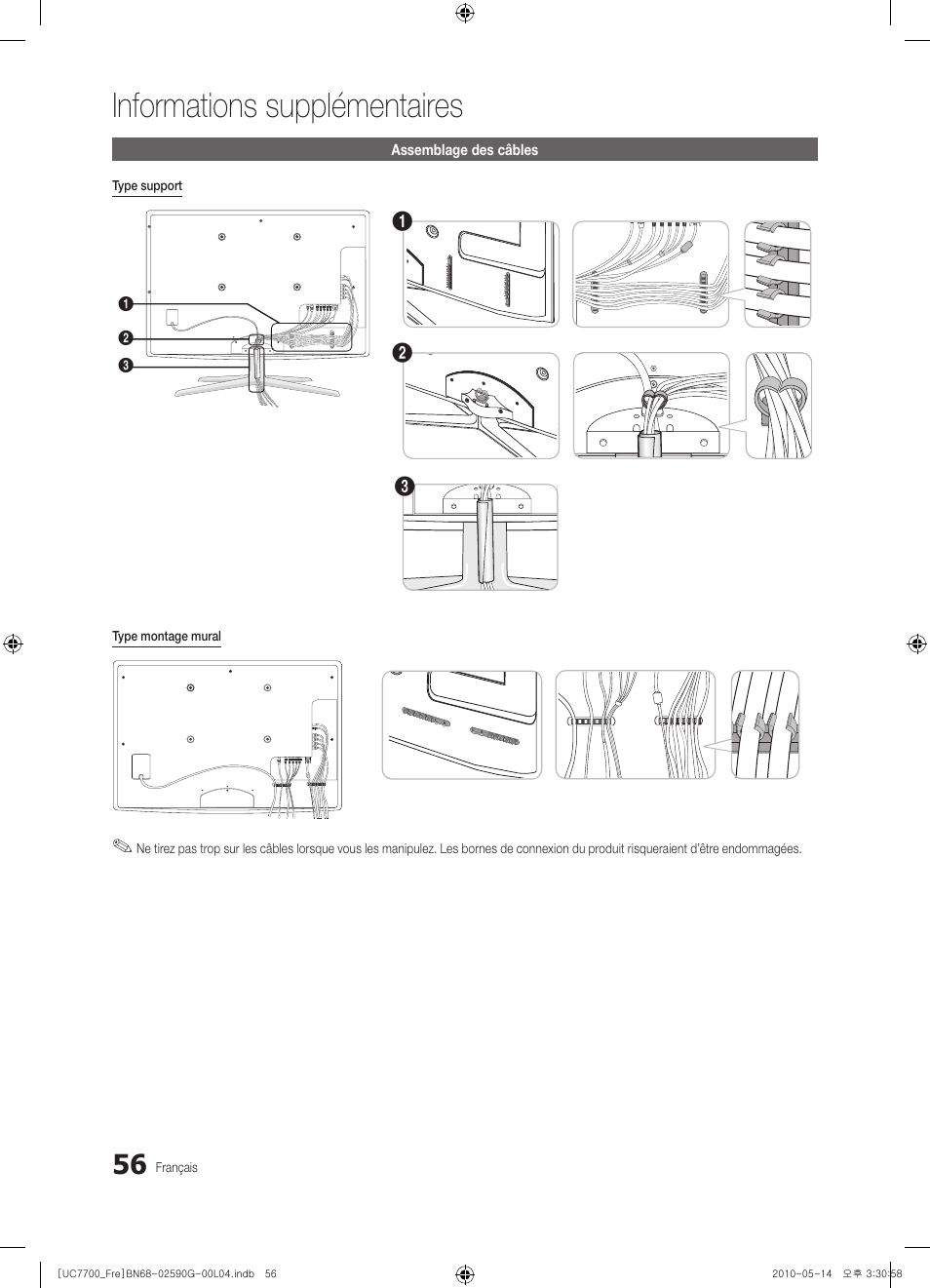 Informations supplémentaires | Samsung UE40C7700WS User Manual | Page 120 / 258