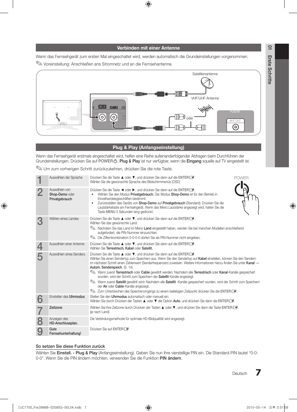 Samsung UE40C7700WS User Manual | Page 135 / 258