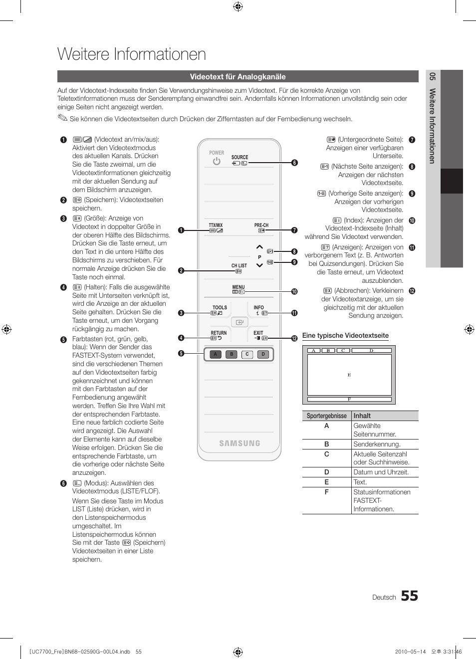 Weitere informationen | Samsung UE40C7700WS User Manual | Page 183 / 258