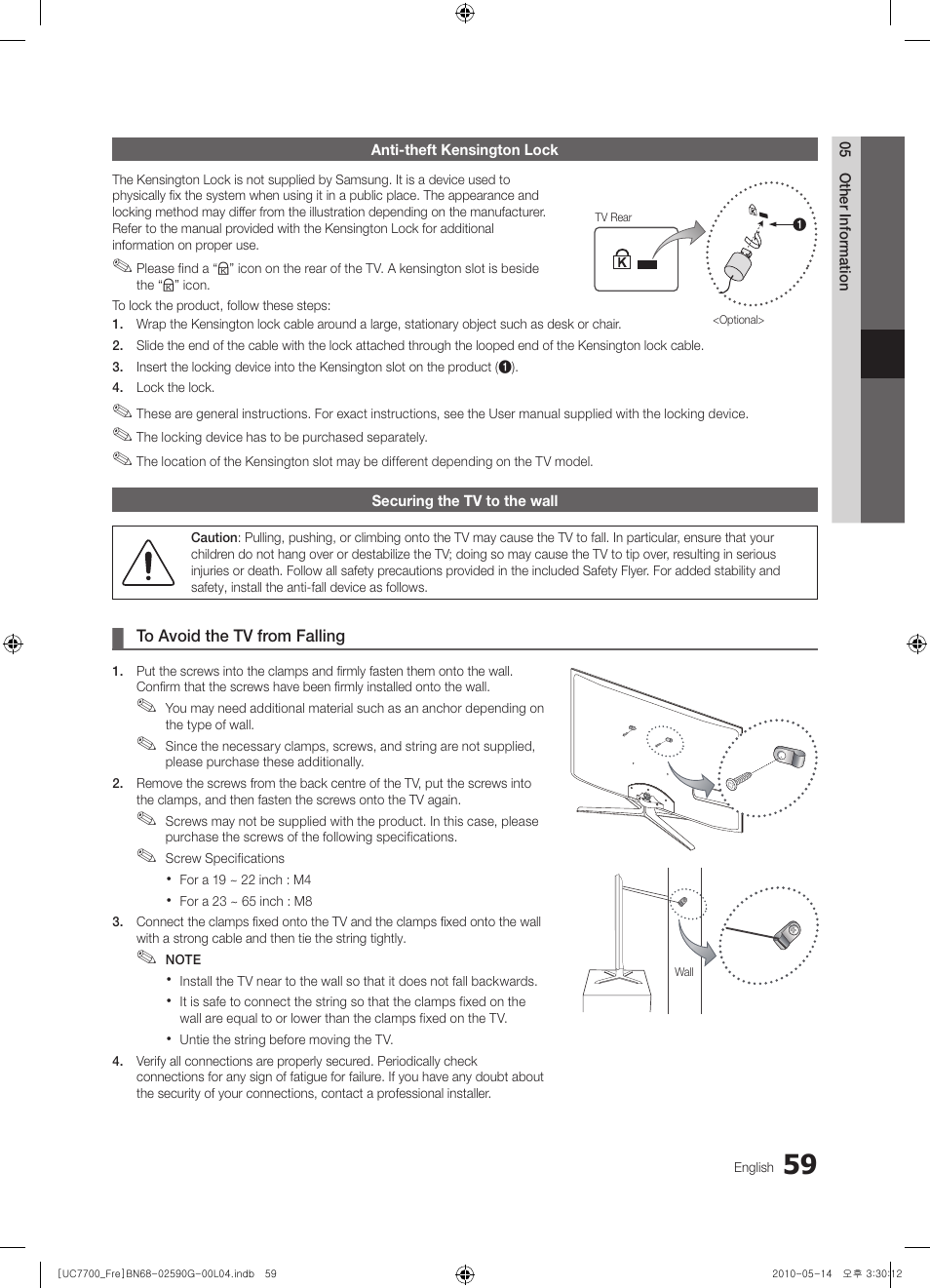 Samsung UE40C7700WS User Manual | Page 59 / 258