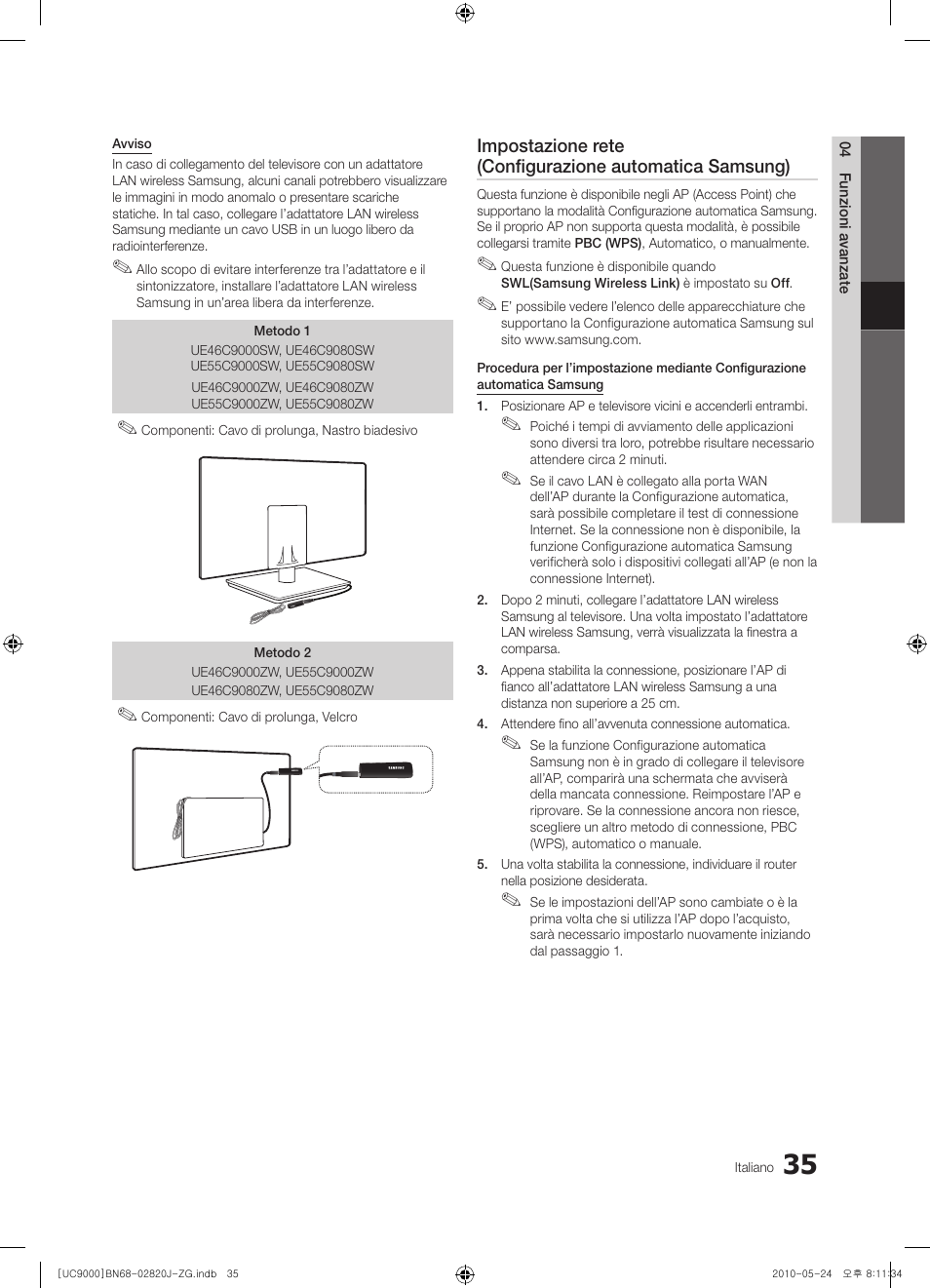 Samsung UE46C9000ZW User Manual | Page 163 / 256