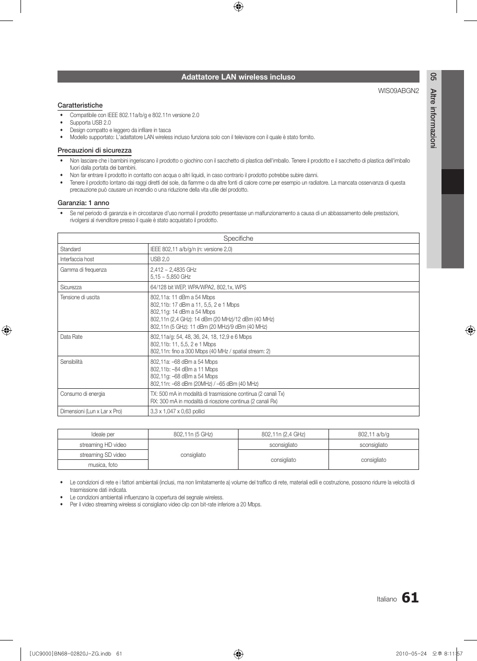 Samsung UE46C9000ZW User Manual | Page 189 / 256