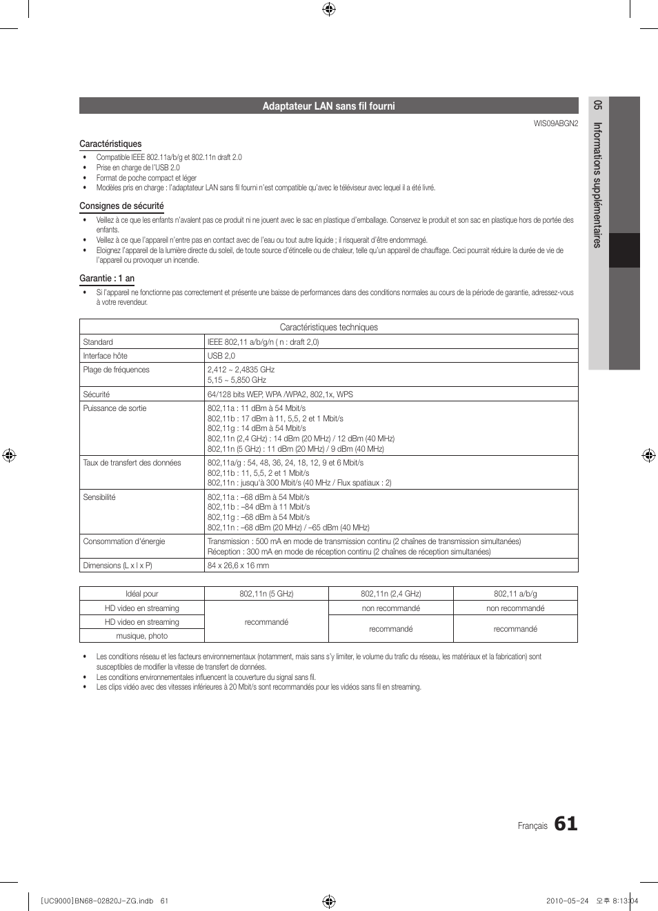 Samsung UE46C9000ZW User Manual | Page 253 / 256
