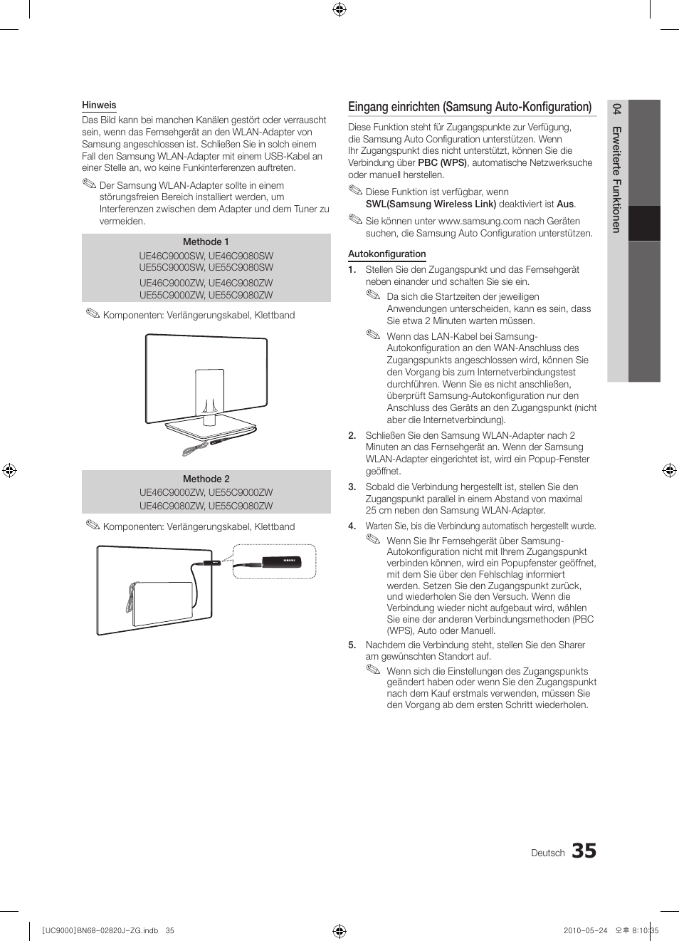 Samsung UE46C9000ZW User Manual | Page 99 / 256