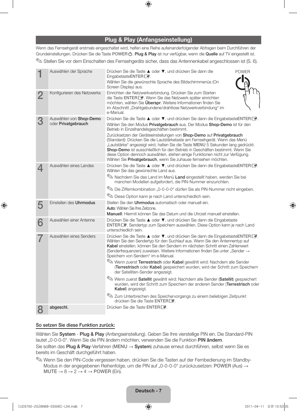 Samsung UE40D5720RS User Manual | Page 27 / 80