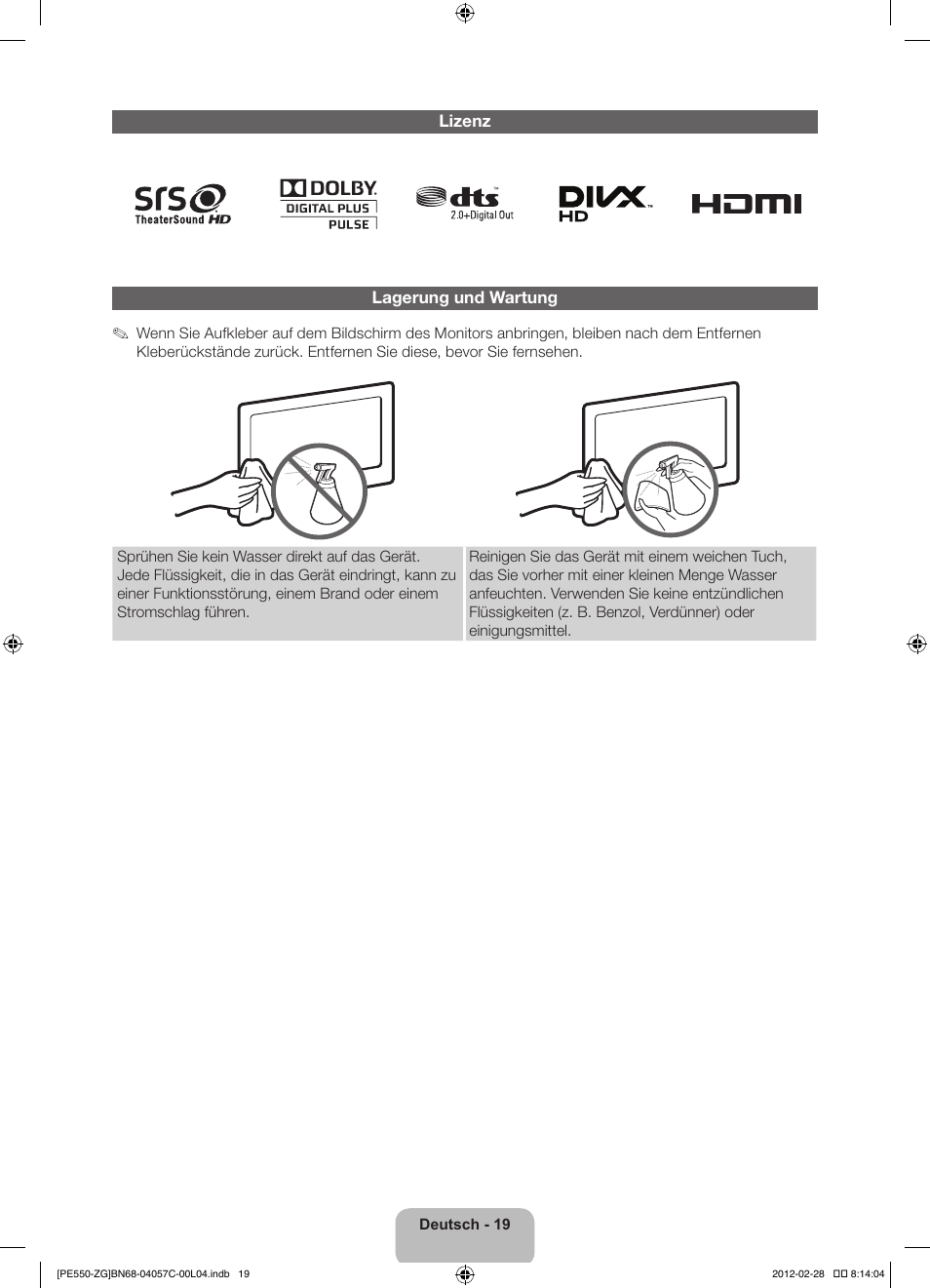 Samsung PS51E550D1W User Manual | Page 41 / 87