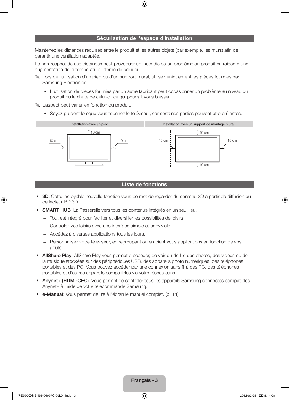 Samsung PS51E550D1W User Manual | Page 46 / 87