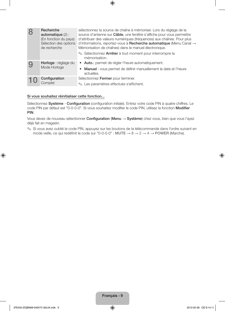 Samsung PS51E550D1W User Manual | Page 52 / 87