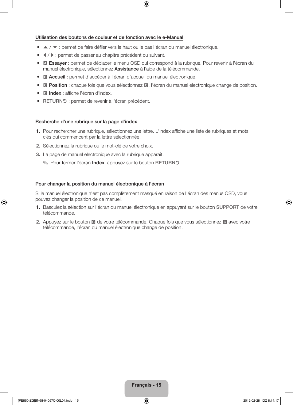 Samsung PS51E550D1W User Manual | Page 58 / 87