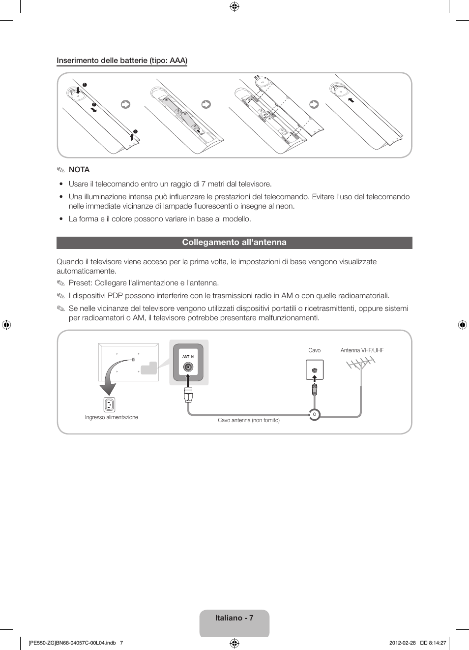 Samsung PS51E550D1W User Manual | Page 72 / 87
