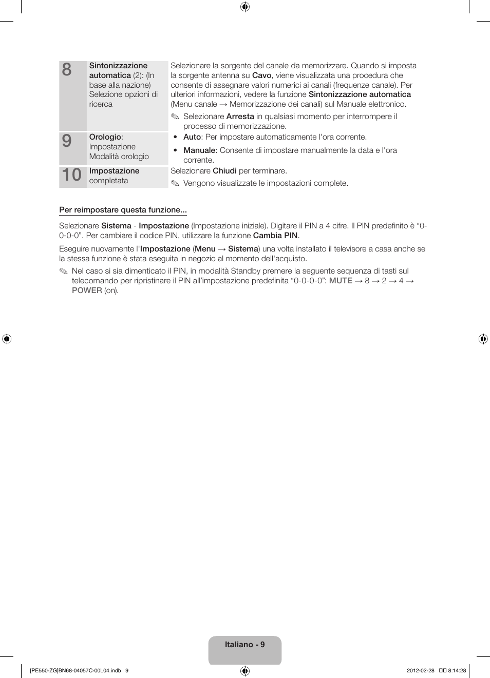 Samsung PS51E550D1W User Manual | Page 74 / 87