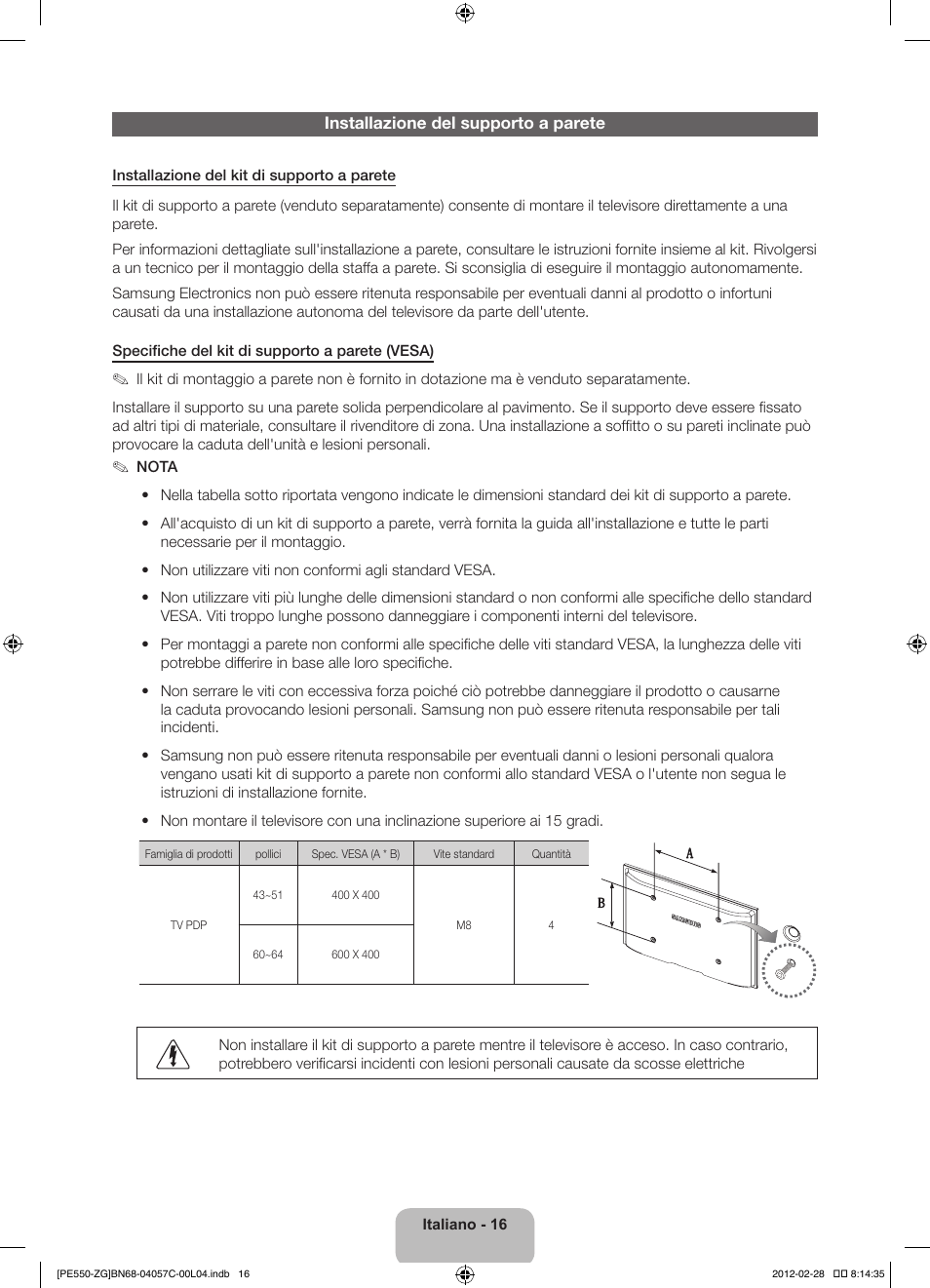 Samsung PS51E550D1W User Manual | Page 81 / 87