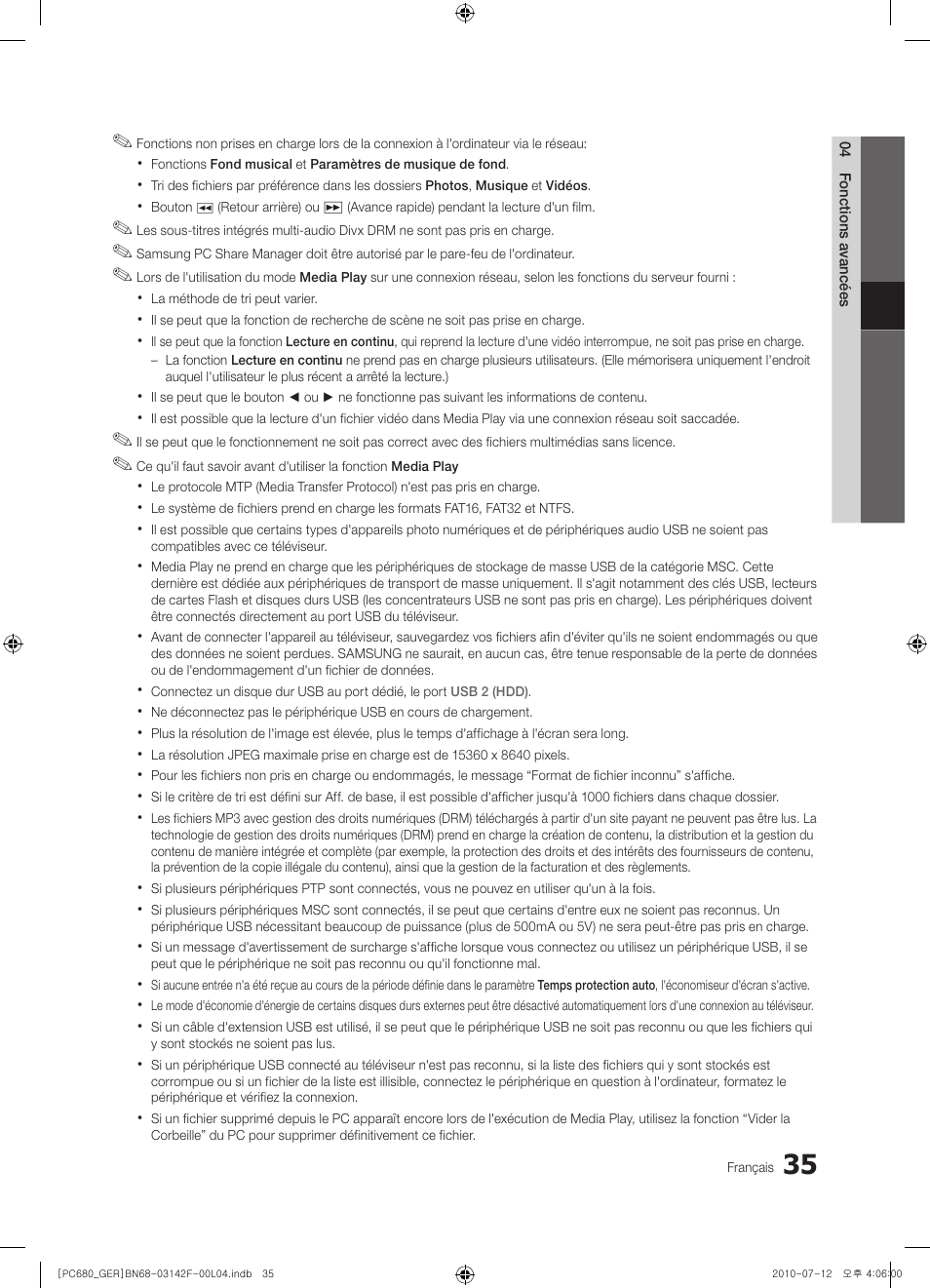 Samsung PS50C687G5S User Manual | Page 143 / 216