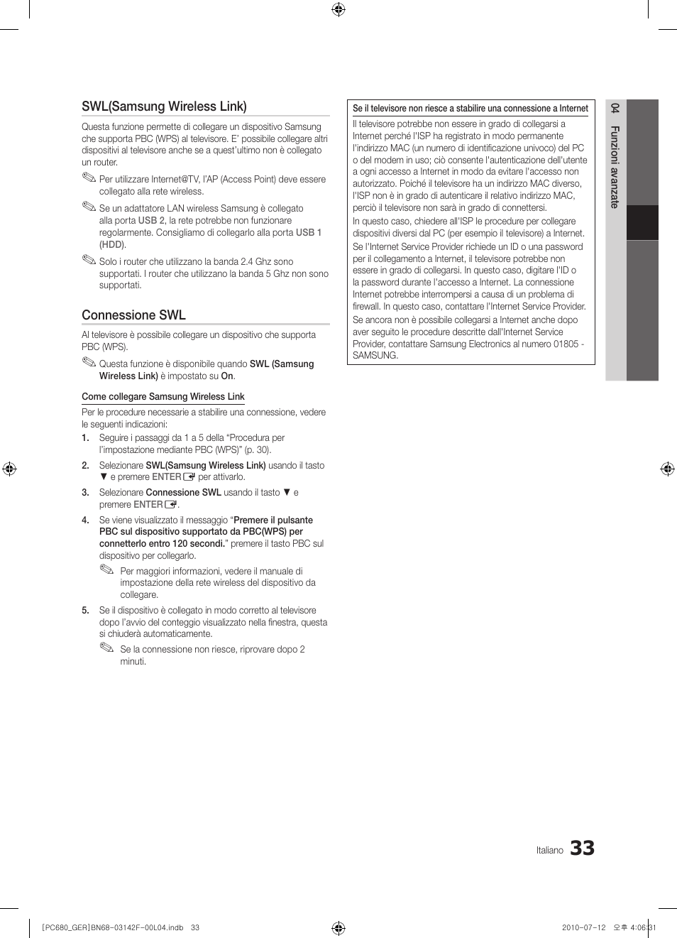 Samsung PS50C687G5S User Manual | Page 195 / 216