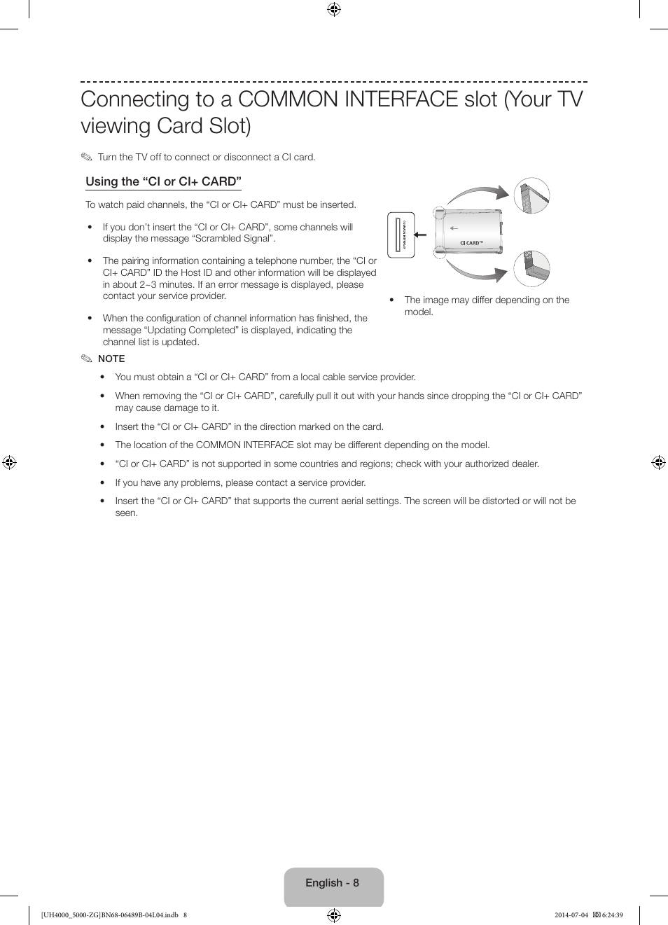 Samsung UE48H5090AS User Manual | Page 8 / 89