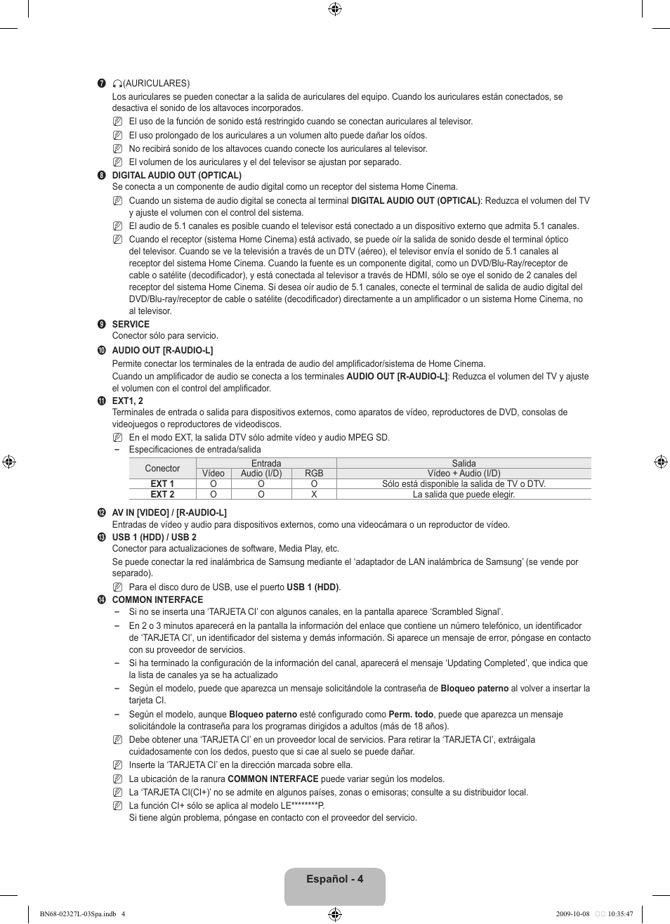 Samsung LE52B750U1W User Manual | Page 382 / 674