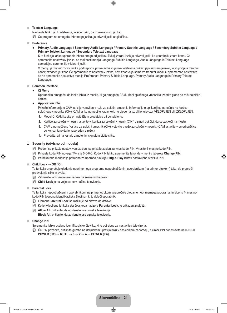 Samsung LE52B750U1W User Manual | Page 543 / 674