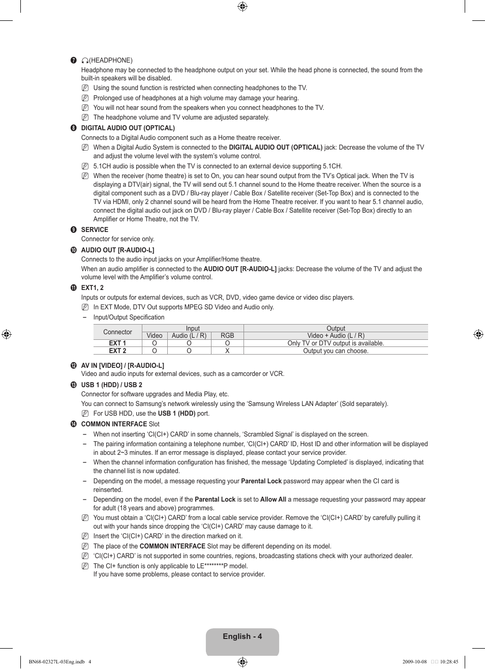 Samsung LE52B750U1W User Manual | Page 6 / 674