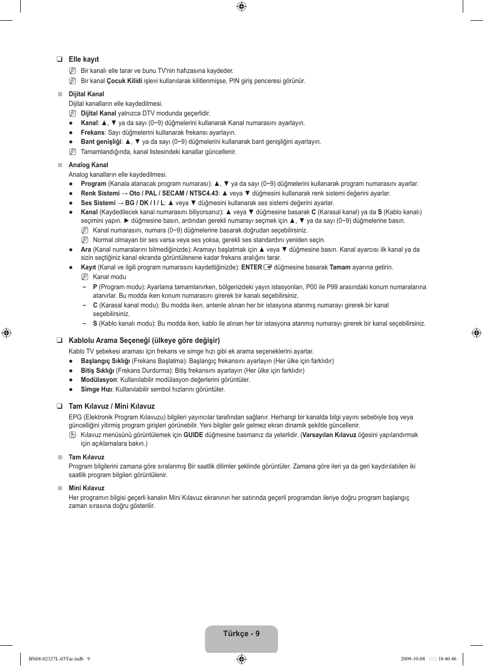 Samsung LE52B750U1W User Manual | Page 603 / 674