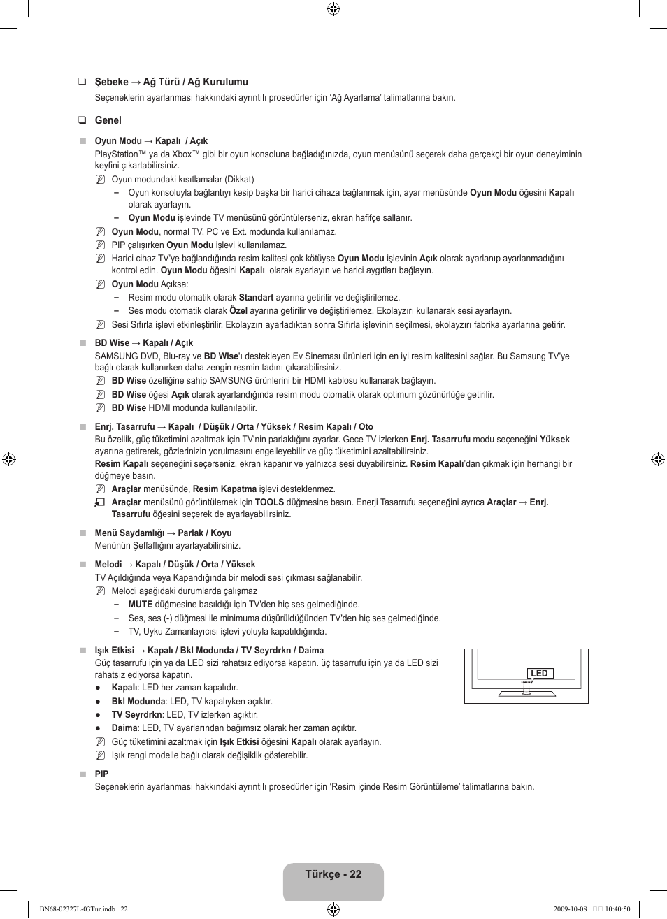 Samsung LE52B750U1W User Manual | Page 616 / 674