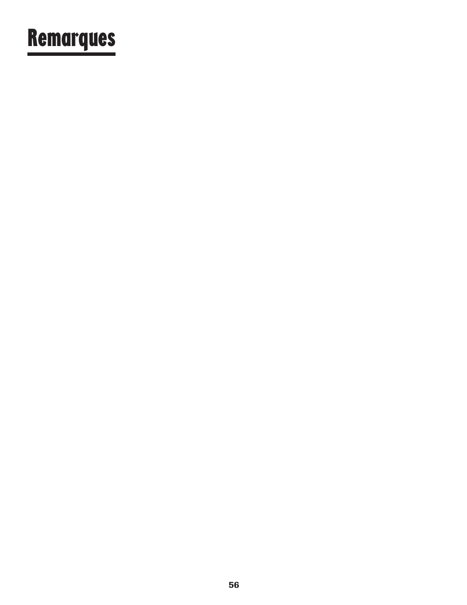 Remarques | Amana 8113P515-60 User Manual | Page 57 / 88