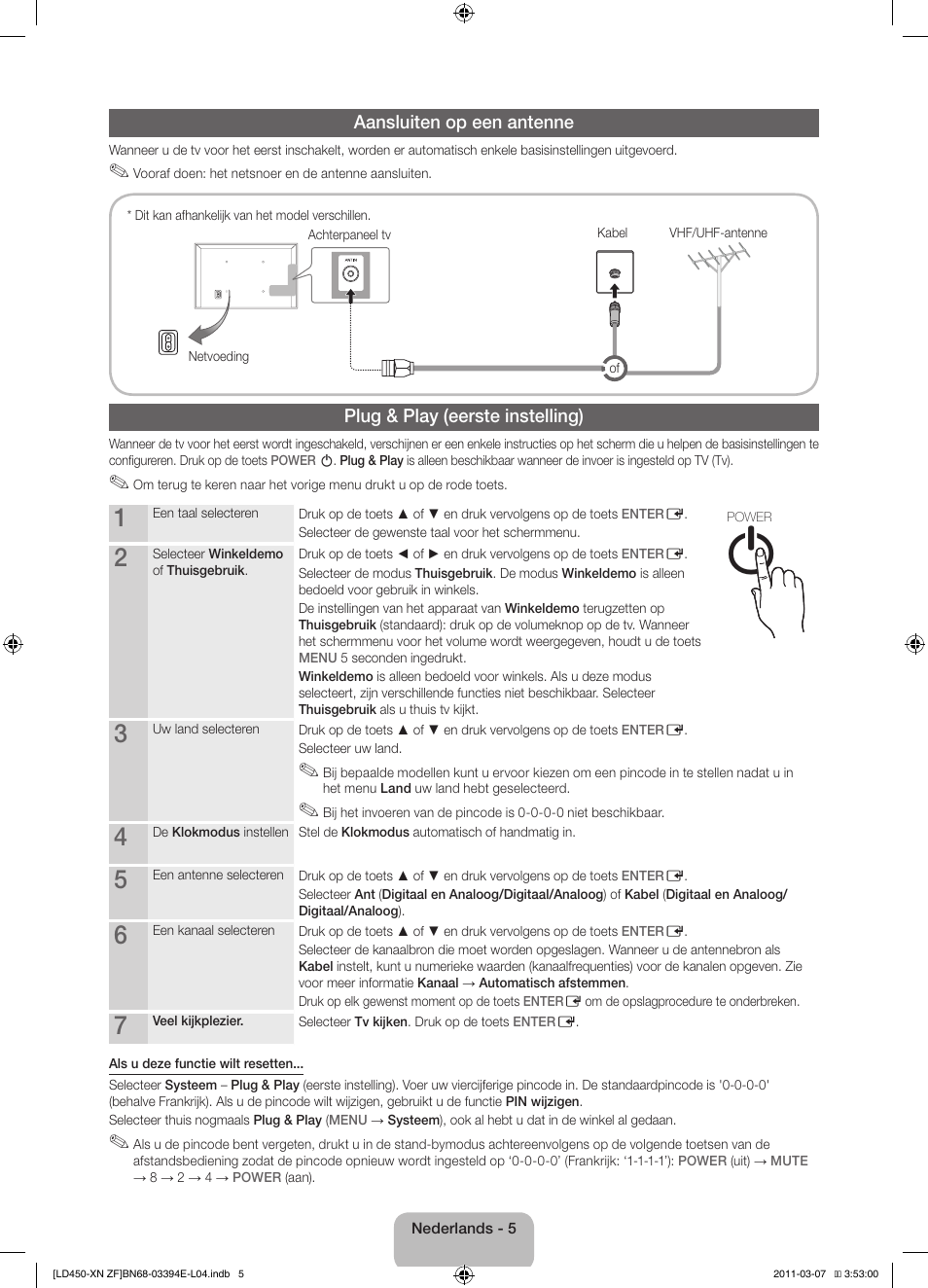 Samsung LE32D450G1W User Manual | Page 53 / 65