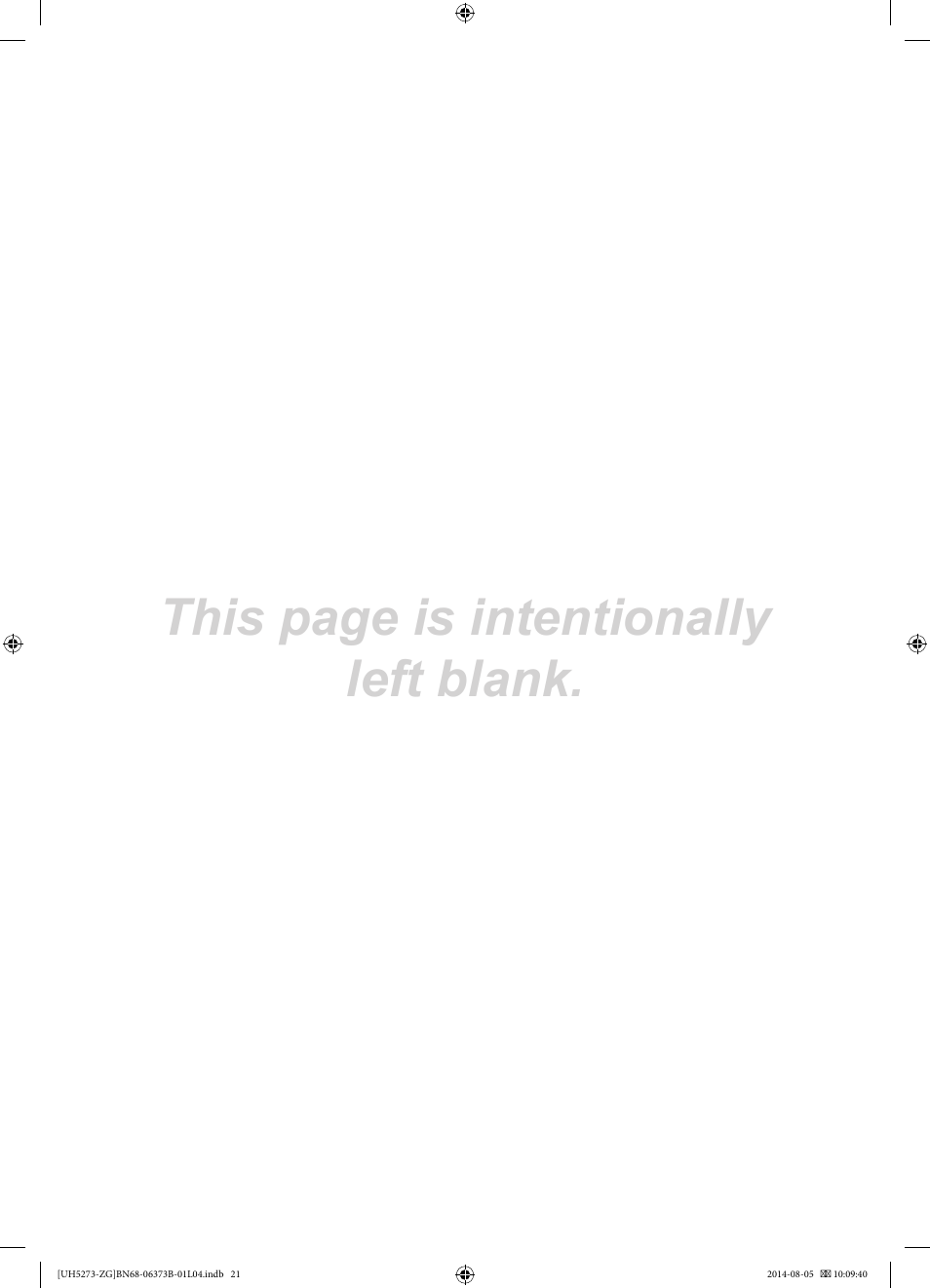 This page is intentionally left blank | Samsung UE58H5273SS User Manual | Page 21 / 81