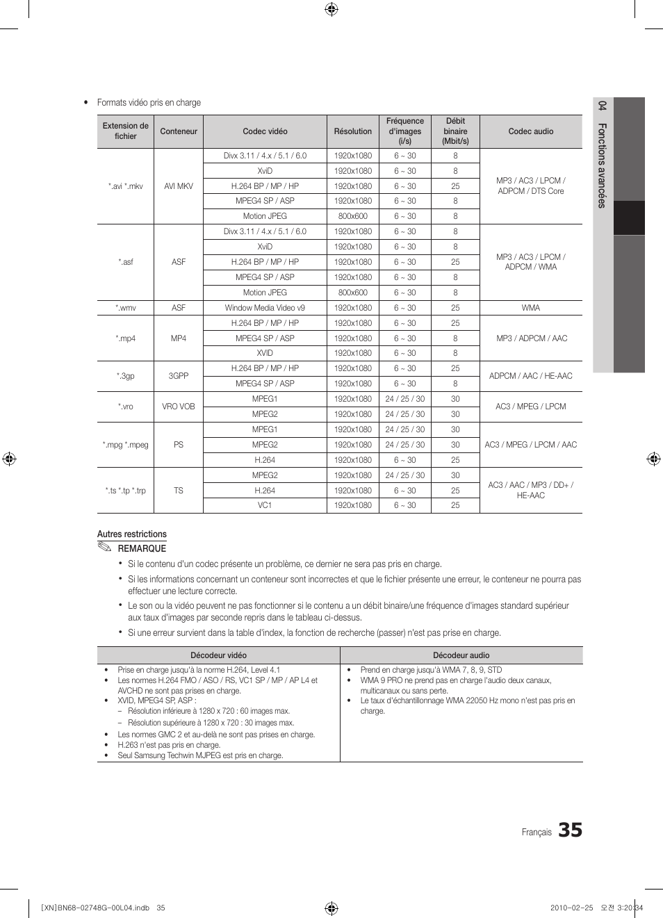 Samsung UE55C6000RW User Manual | Page 143 / 217