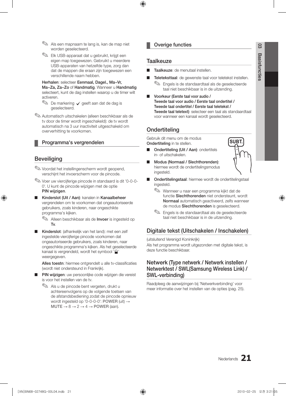 Samsung UE55C6000RW User Manual | Page 183 / 217
