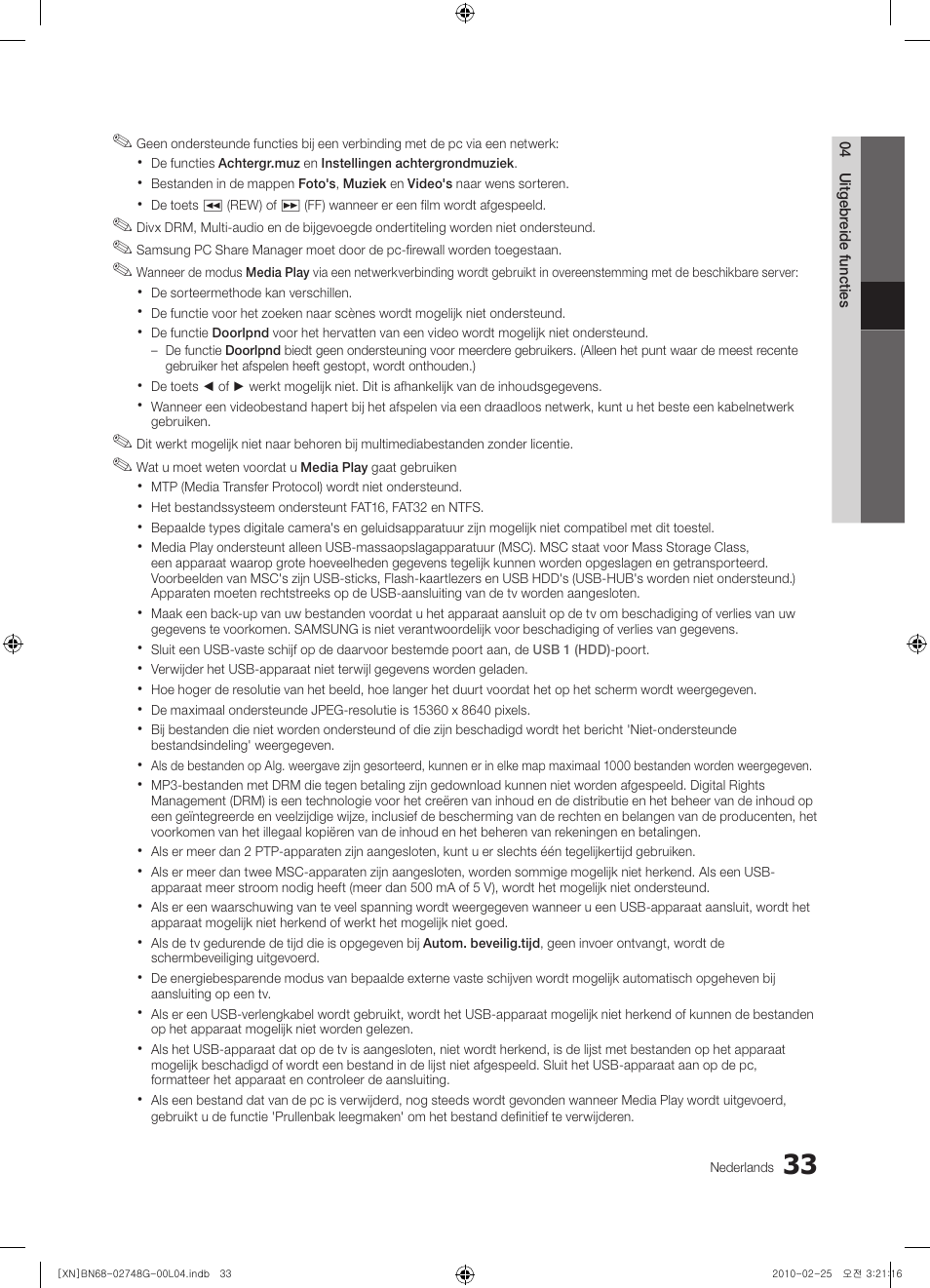 Samsung UE55C6000RW User Manual | Page 195 / 217