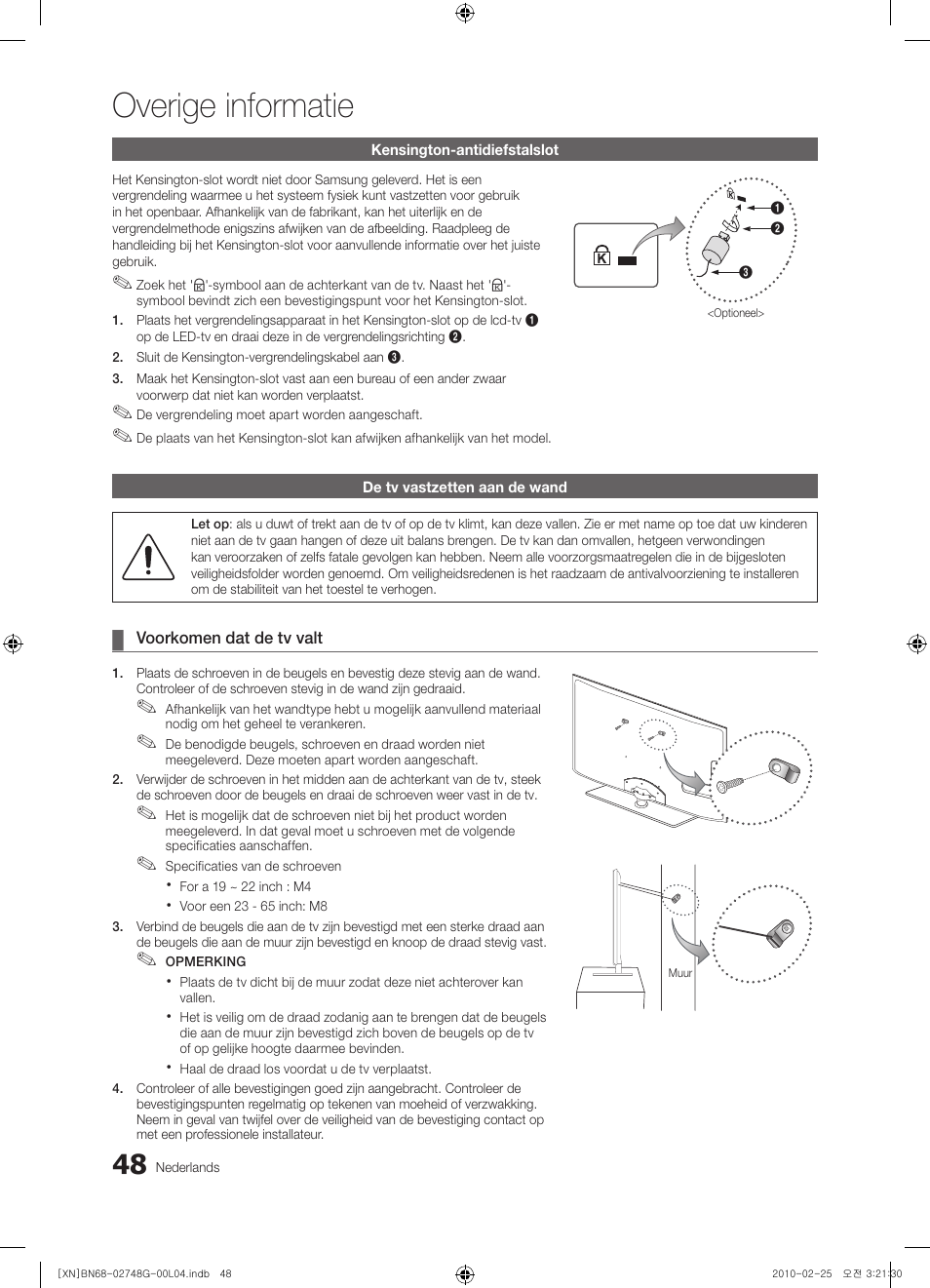 Overige informatie | Samsung UE55C6000RW User Manual | Page 210 / 217