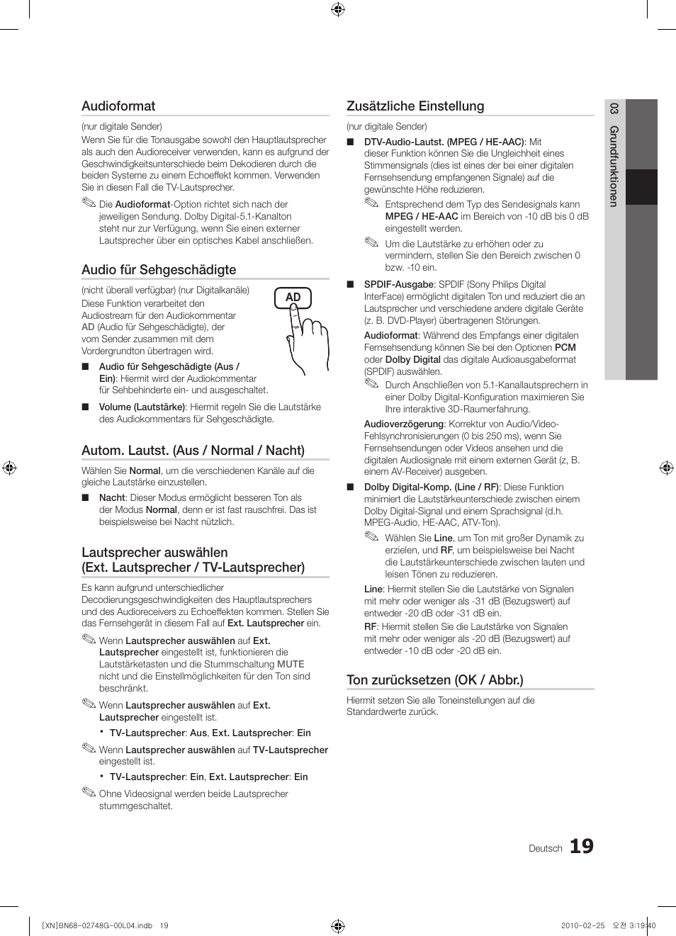 Samsung UE55C6000RW User Manual | Page 73 / 217