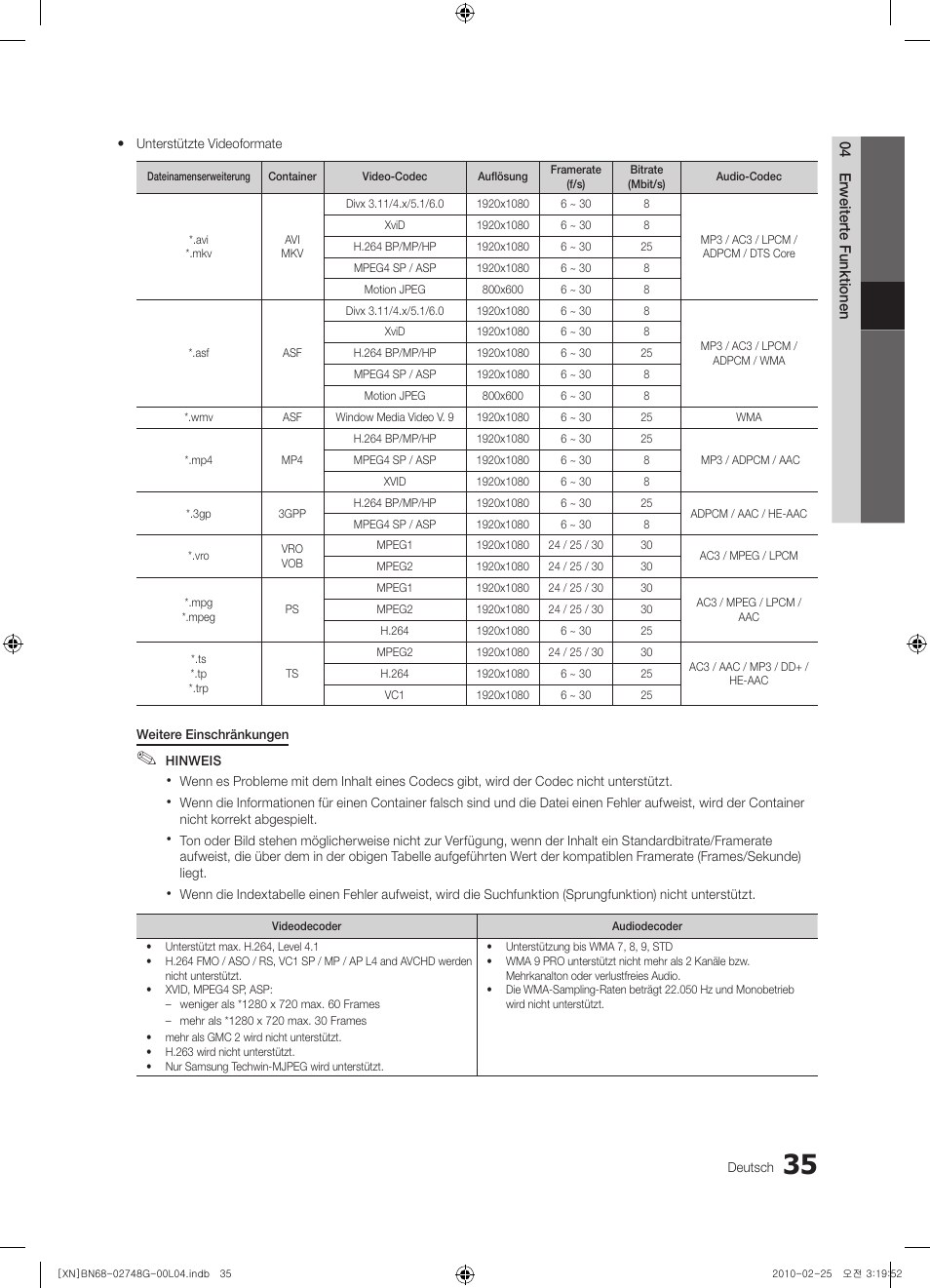 Samsung UE55C6000RW User Manual | Page 89 / 217