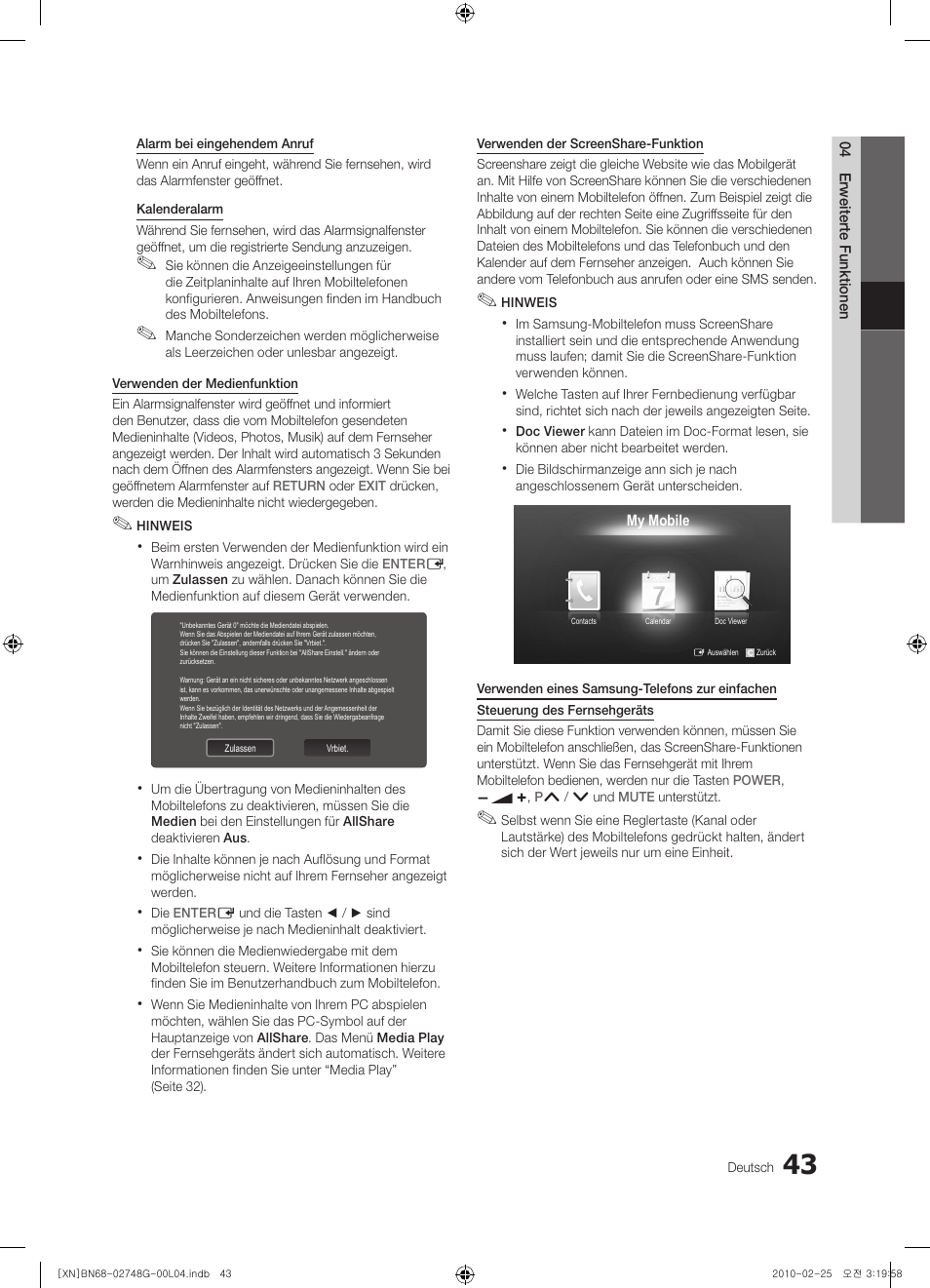 Samsung UE55C6000RW User Manual | Page 97 / 217