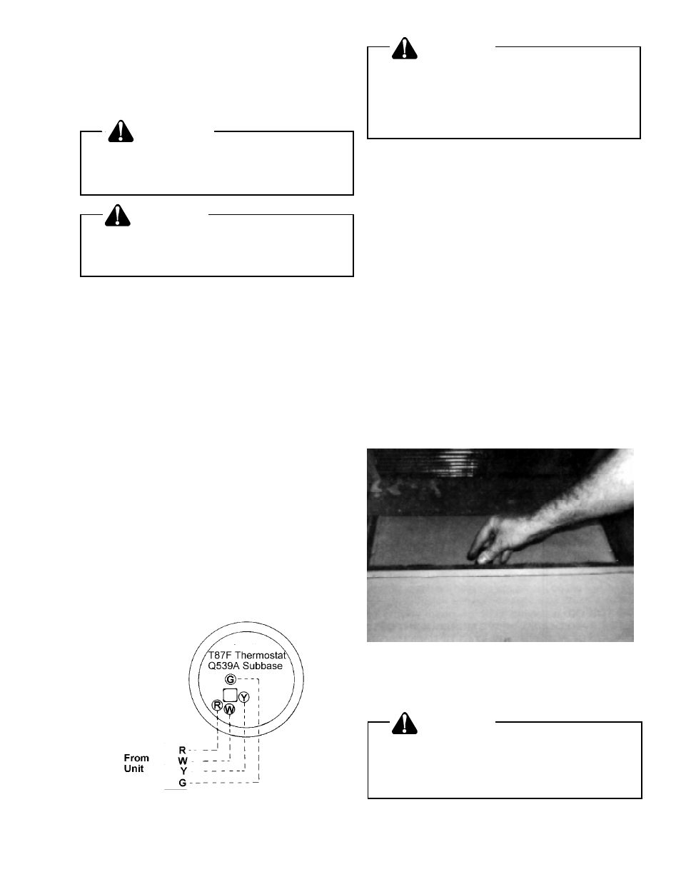 Vll. circulating air and filters | Amana PGC(24-60)B User Manual | Page 13 / 33