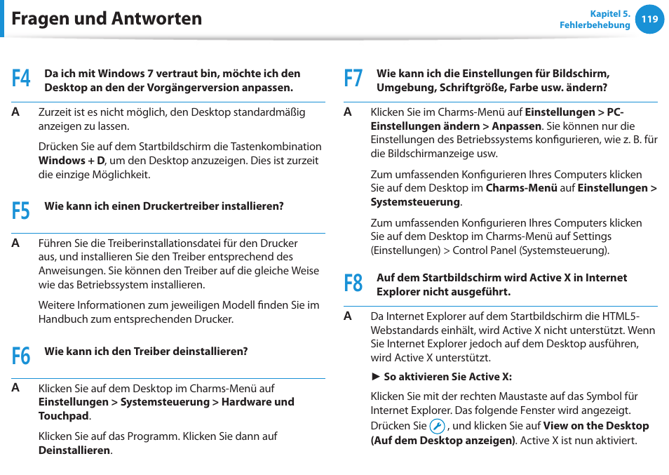 Fragen und antworten | Samsung DP505A2GI User Manual | Page 120 / 147