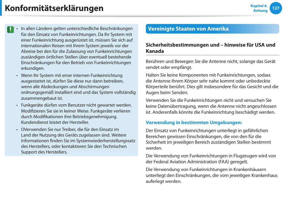 Konformitätserklärungen | Samsung DP505A2GI User Manual | Page 128 / 147