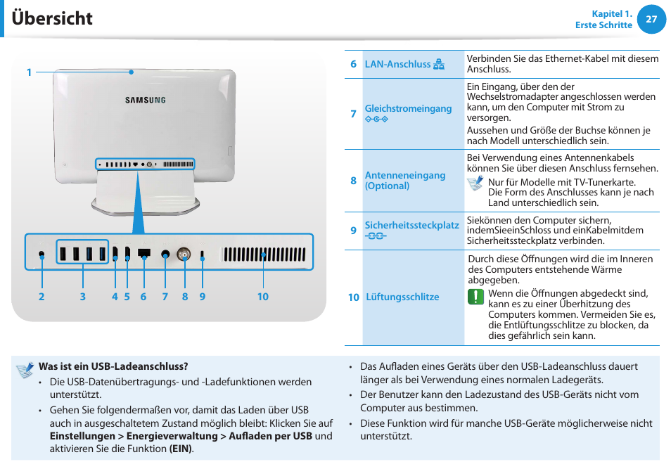 Übersicht | Samsung DP505A2GI User Manual | Page 28 / 147