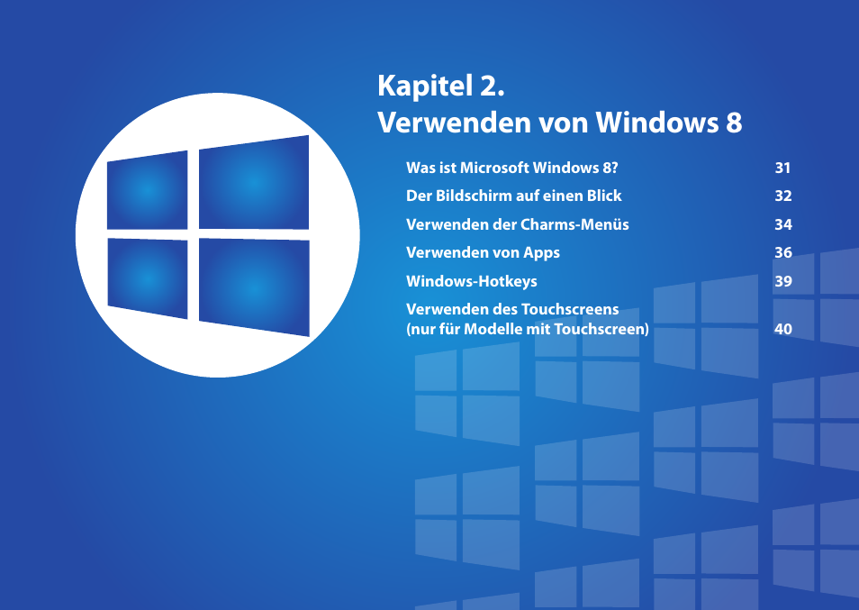 Kapitel 2. verwenden von windows 8 | Samsung DP505A2GI User Manual | Page 31 / 147