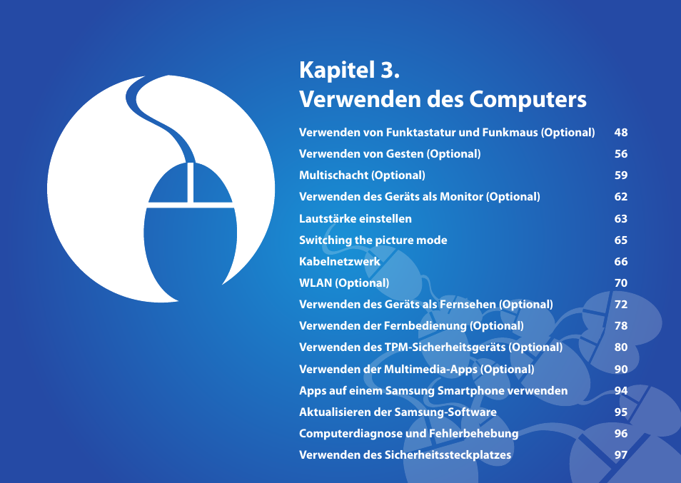 Kapitel 3. verwenden des computers | Samsung DP505A2GI User Manual | Page 48 / 147