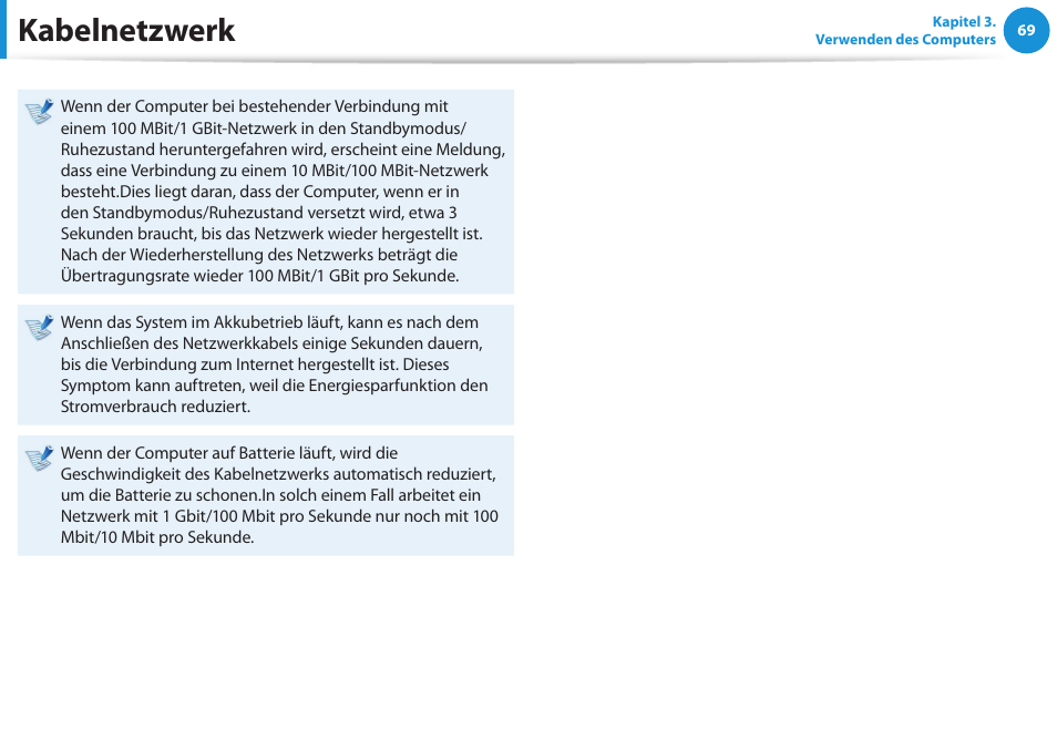 Kabelnetzwerk | Samsung DP505A2GI User Manual | Page 70 / 147