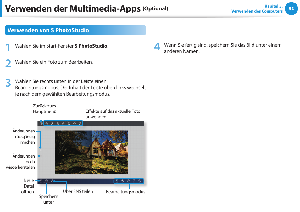 Verwenden der multimedia-apps | Samsung DP505A2GI User Manual | Page 93 / 147