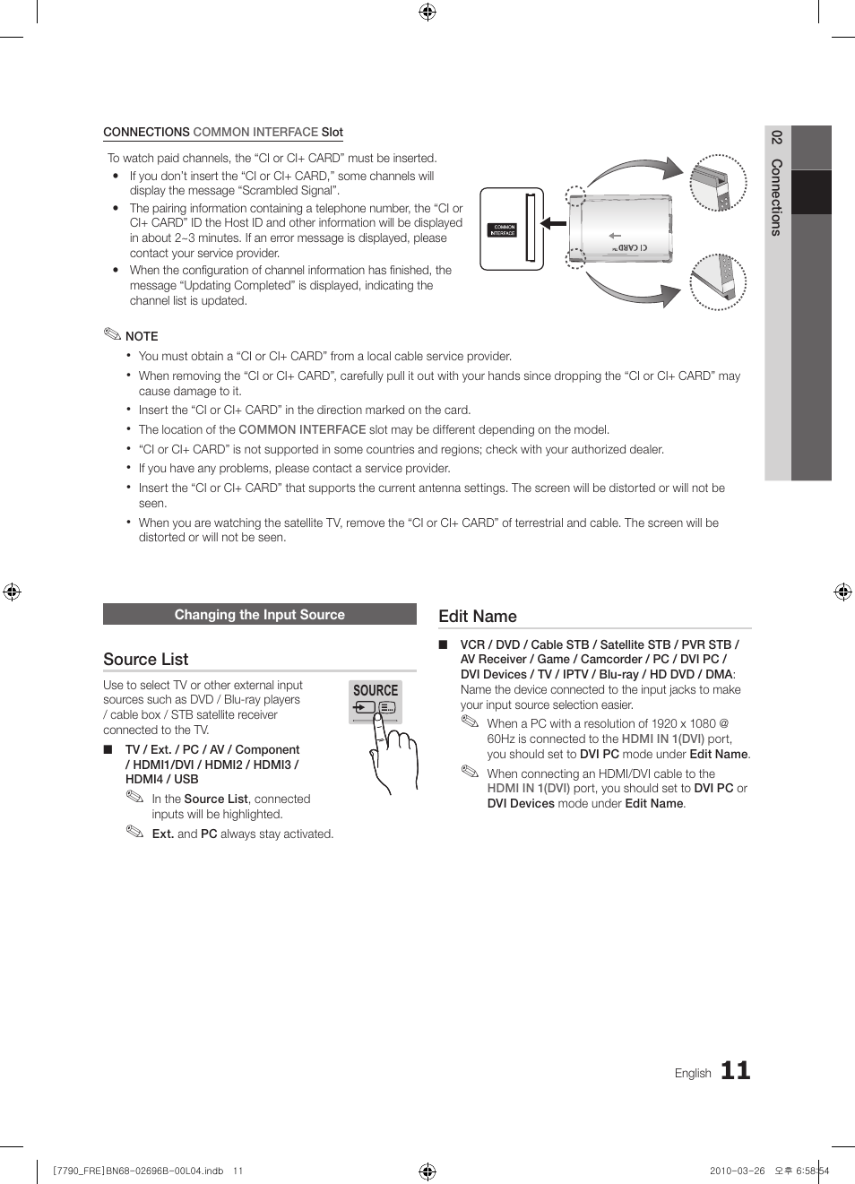 Samsung PS63C7700YS User Manual | Page 11 / 258