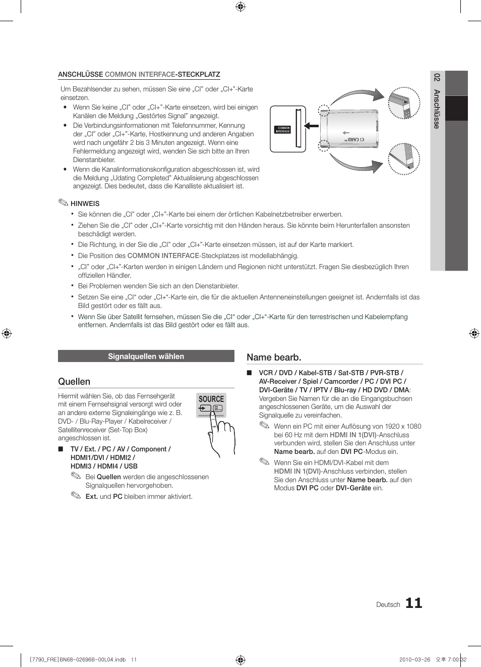 Samsung PS63C7700YS User Manual | Page 139 / 258